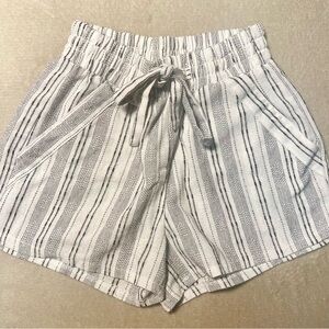 Striped Gray Women's Shorts